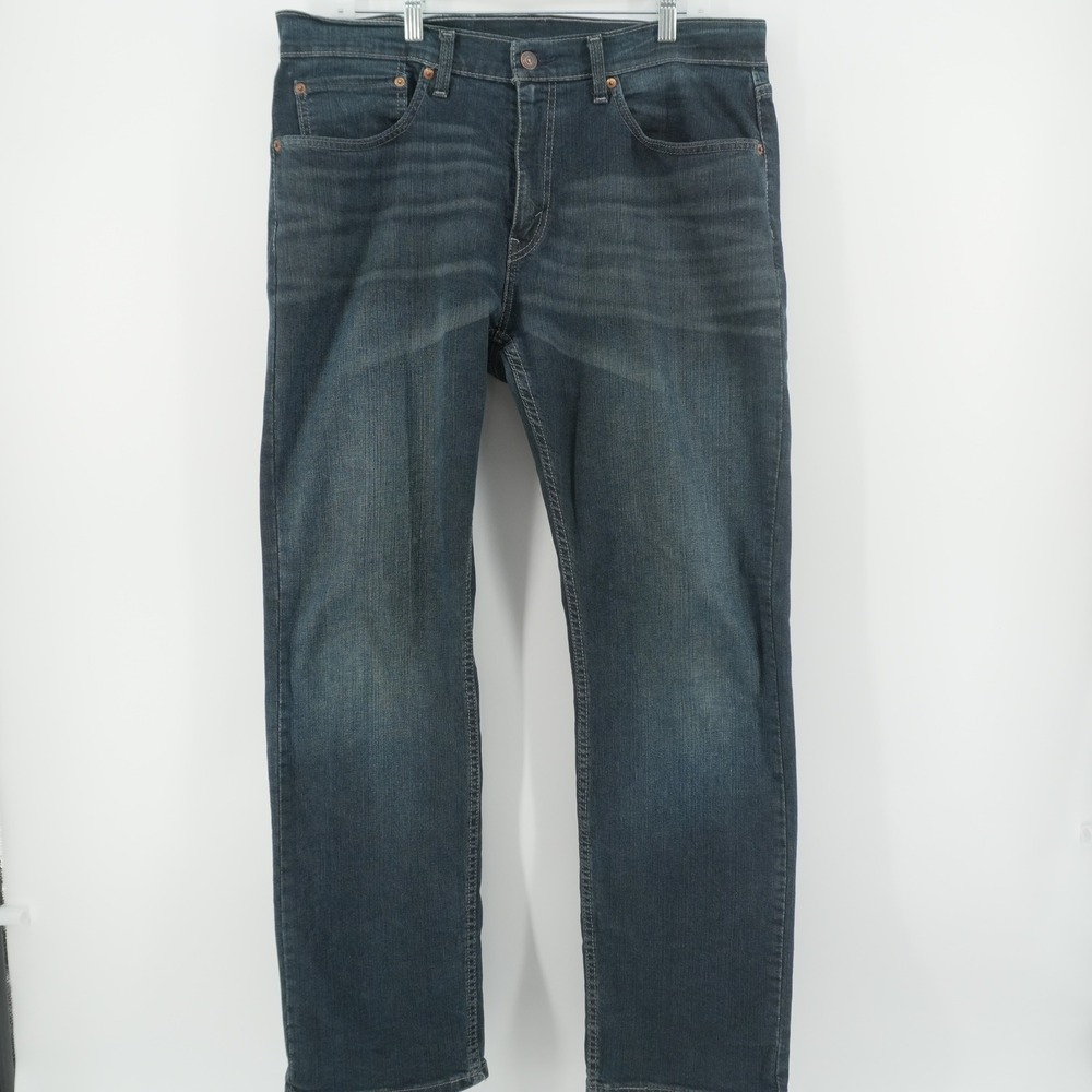 Levi's 559 Relaxed Straight Jeans Mens 34x32 Dark Wash WaterLess Denim